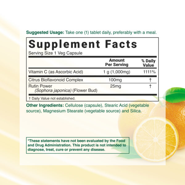 Vitamin C 1000 mg with Bioflavonoids (2 Pack) – flecise.com